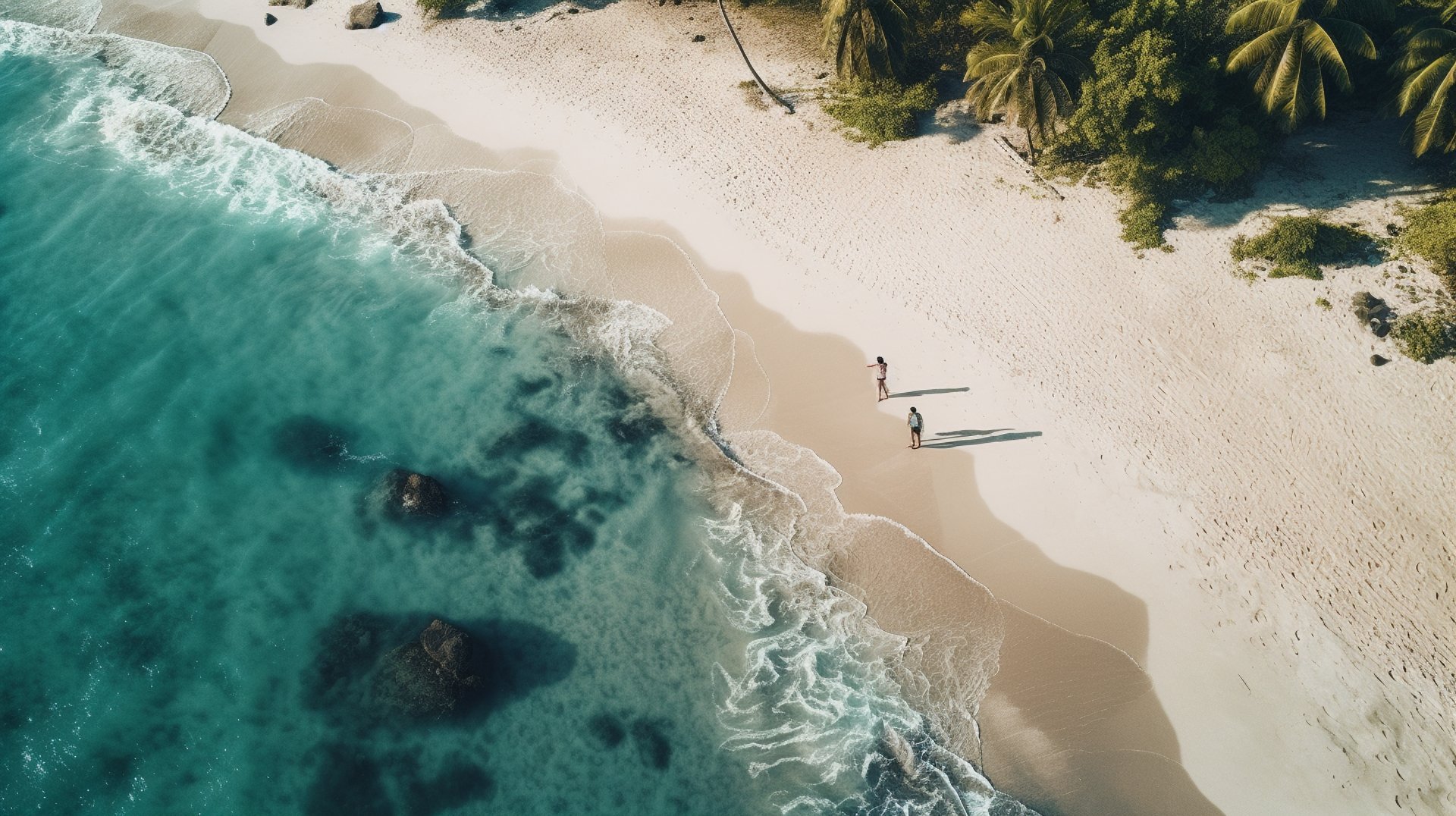 A see beach with natural view A see beach with natural view