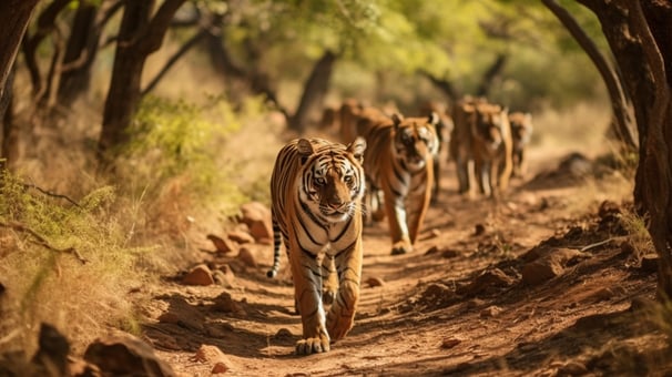 Tigers in Shimoga wildlife sanctuary