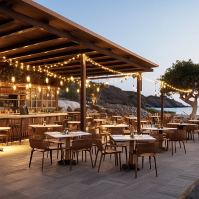 restaurant night view
