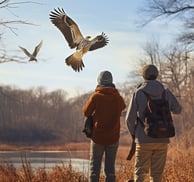 Birdwatchers marvel at majestic eagles in the wilds of Arkansas