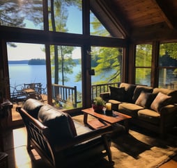 Cozy villa ambiance with stunning lake views in the heart of Arkansas