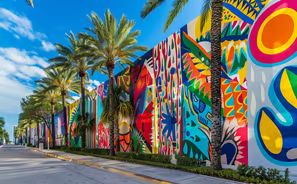 Art comes alive under the palms: the vibrant streets of Miami. Art comes alive under the palms: the vibrant streets of Miami.