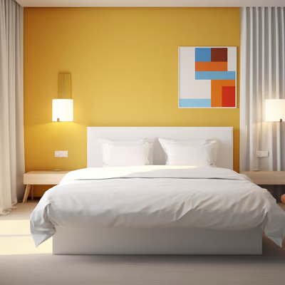 A white bed A white bed