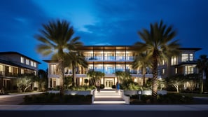 Four Seasons Hotel facade in 30a Florida 