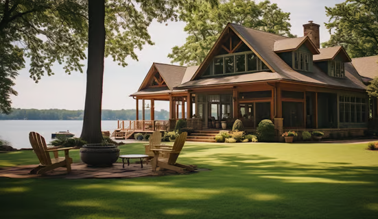 A lakeside vacation home in California A lakeside vacation home in California