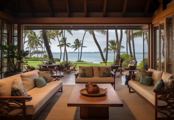 a hotel view which stayed near a beach