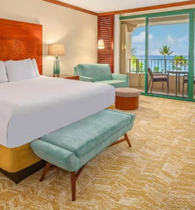 A room at the Grand Hyatt Kauai Resort & Spa