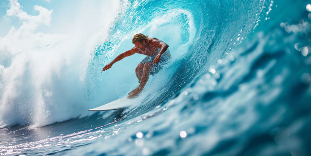 A man riding the waves at Kiahuna Beach