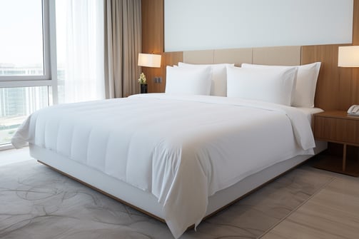 bedroom of a luxury hotel in Nagpur, India