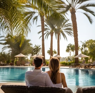 couple enjoying view together couple enjoying view together