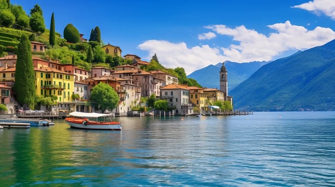 A scenic view of a lake and mountains A scenic view of a lake and mountains
