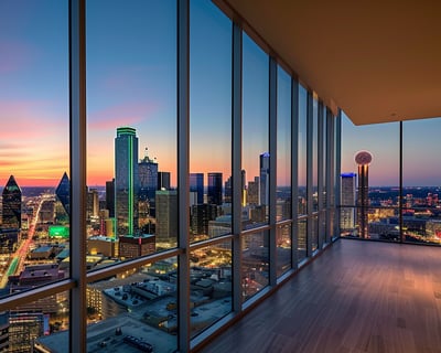 Stunning view of the Dallas city skyline Stunning view of the Dallas city skyline