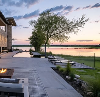 Modern lake house in Lubbock, Texas. Modern lake house in Lubbock, Texas.