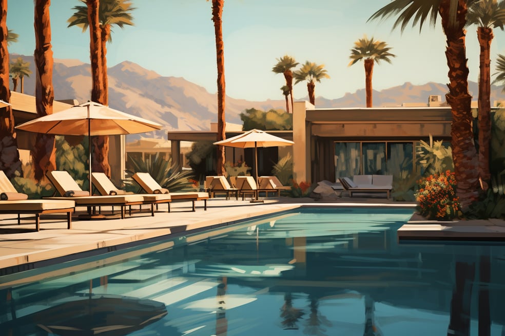 Anaheim resort with pool near Disneyland in California