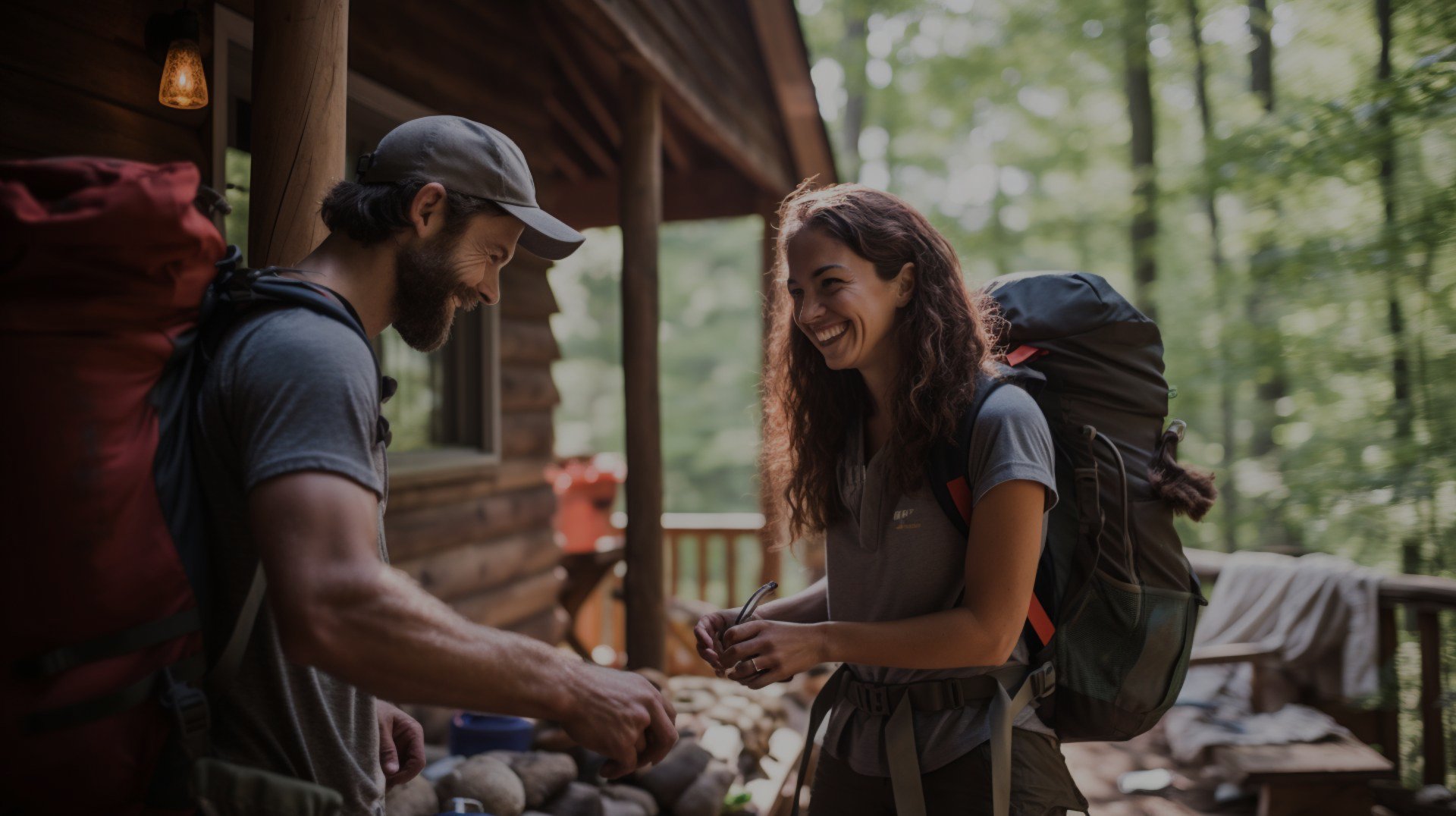 tourists enjoying trip