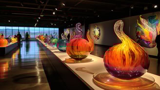 Vibrant Glass Art Exhibit at Pierce County Museum
