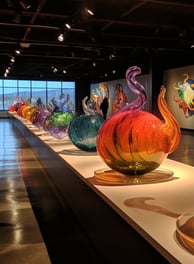 Vibrant Glass Art Exhibit at Pierce County Museum