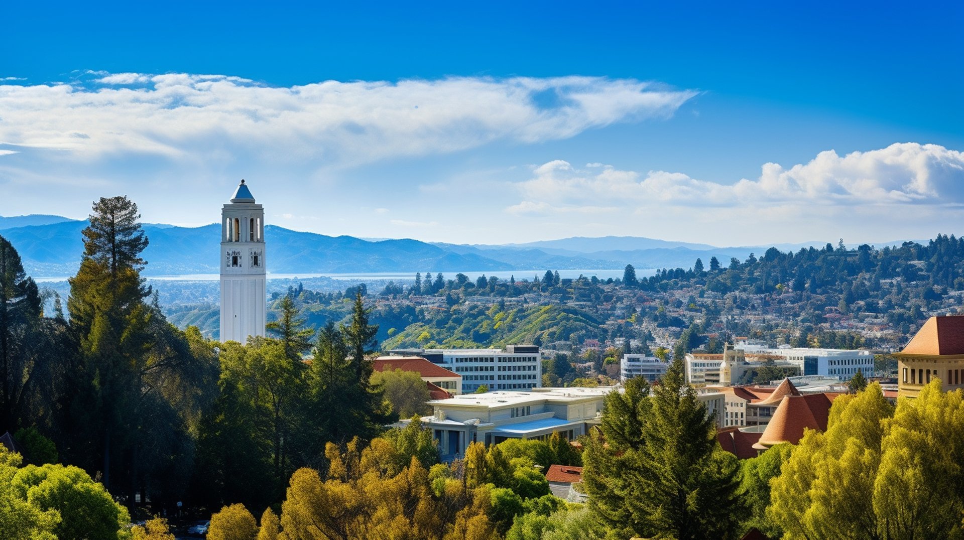 Arial view of  berkeley city