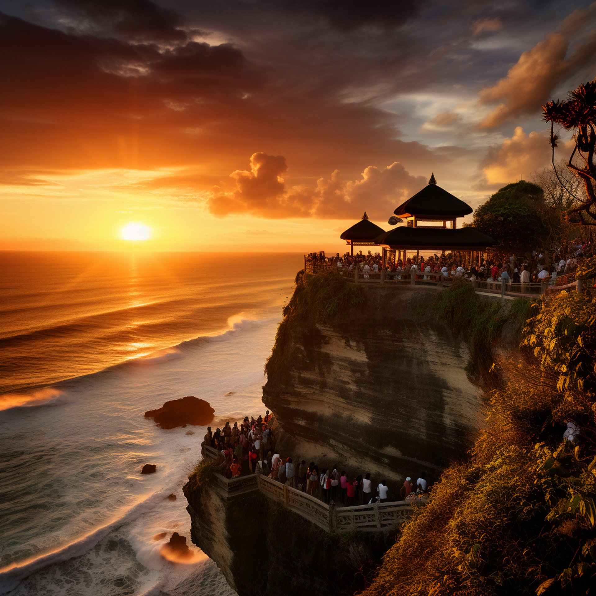 Uluwatu temple perched on a maje