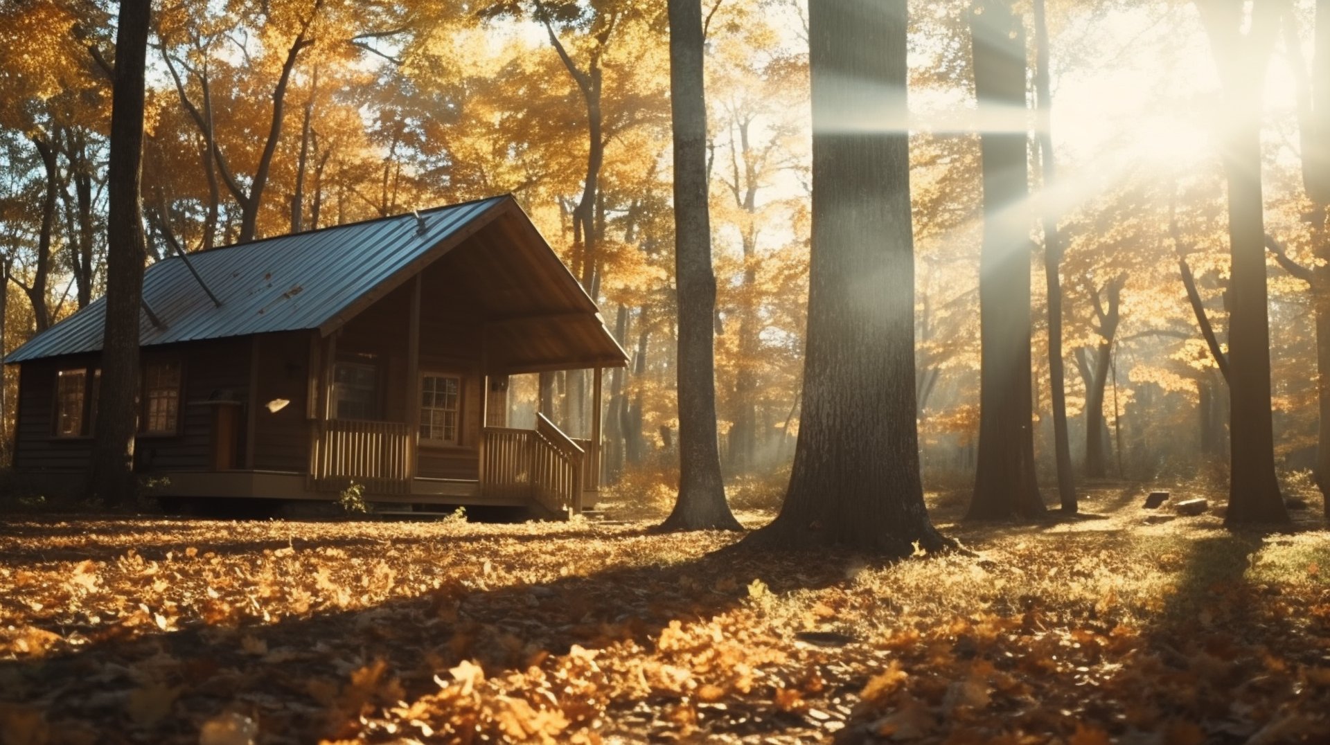 wooden cottage in the heart of a jungle