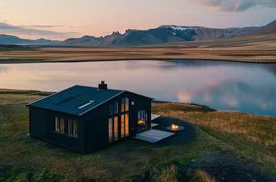 secluded nature retreat in Iceland