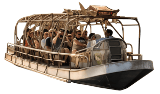 Thrilling Airboat Adventure in Florida's Wildlands.