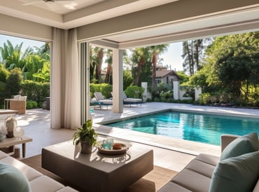  Indoor-Outdoor Living: Poolside Tranquility.