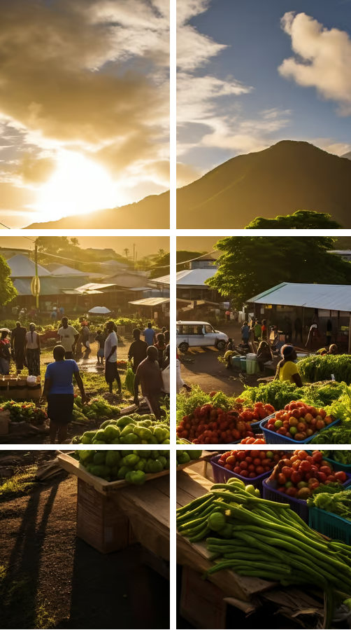 Village market view