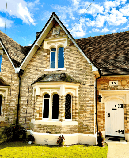 a cottage with modern design