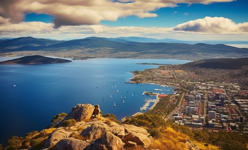The nearest major city offers access to Tasmania's southern coast. The nearest major city offers access to Tasmania's southern coast.