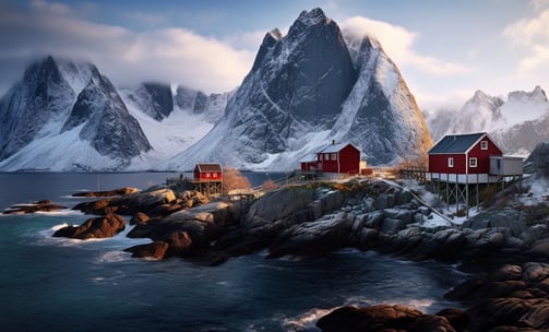 Lofoten Islands Known for their dramatic landscapes and clear waters, ideal for wildlife encounters.
