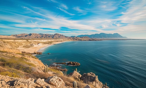 Warm waters and abundant sea life Warm waters and abundant sea life