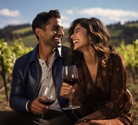 candid shot of ayesha and ravi an indian couple