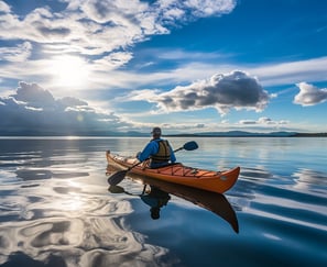 kayaking moment a high definition shot