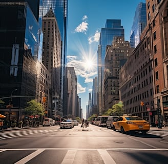 A woman standing on a bridge overlooking a city skyline during the daytime. A woman standing on a bridge overlooking a city skyline during the daytime.