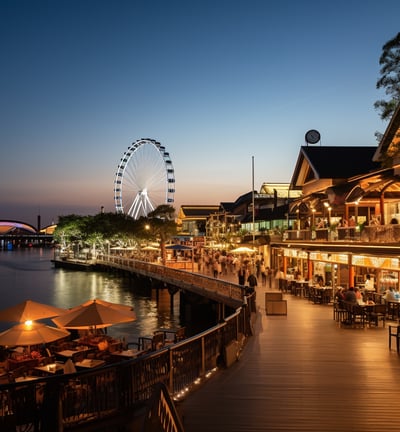 a riverside resort near asiatiq