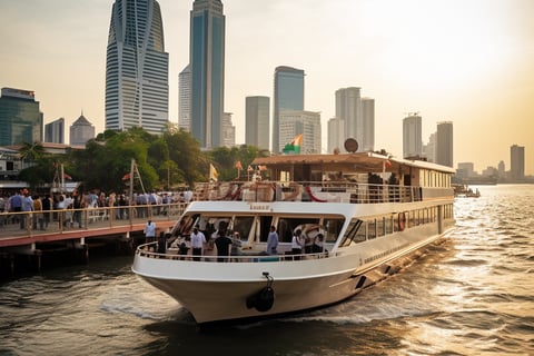 chao phraya river cruise capture guests enjoying