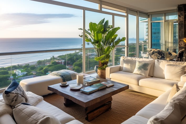 A cozy and spacious apartment in Paracas, Peru with stunning ocean views.