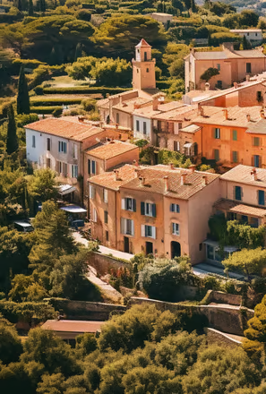 the quaint & historic hillside village of Gassin in Saint-Tropez, France the quaint & historic hillside village of Gassin in Saint-Tropez, France