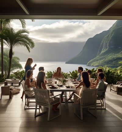 image of a luxurious family villa over