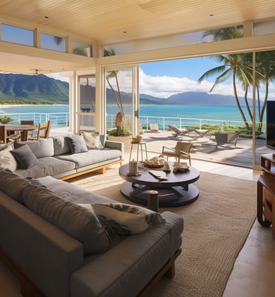 image of a beachfront house