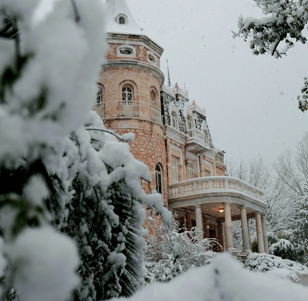 a large building with a clock on the top of it