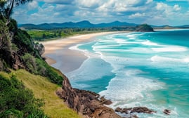 Serene Byron Bay: Pristine Shores and Verdant Peaks Await