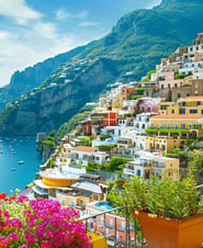 Positano's vibrant cliffside village on the Amalfi Coast, Italy