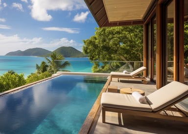 Secluded Infinity Pool with Stunning Ocean Views in Seychelles