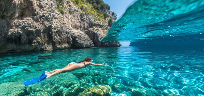 Exploring the Underwater Bliss of Amalfi's Azure Waters
