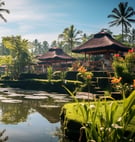 Tranquil Balinese Retreat with Lush Tropical Gardens