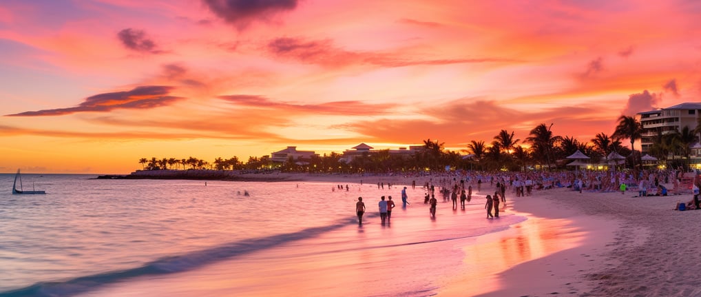 Paradise Island Beach sunset