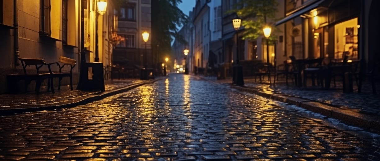 Cobblestone streets in Europe Cobblestone streets in Europe