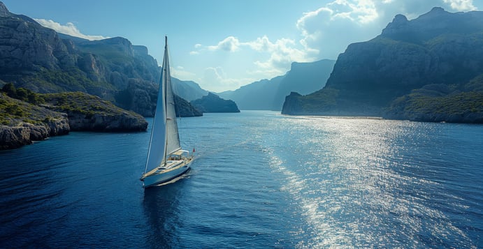 a sailboat in the water